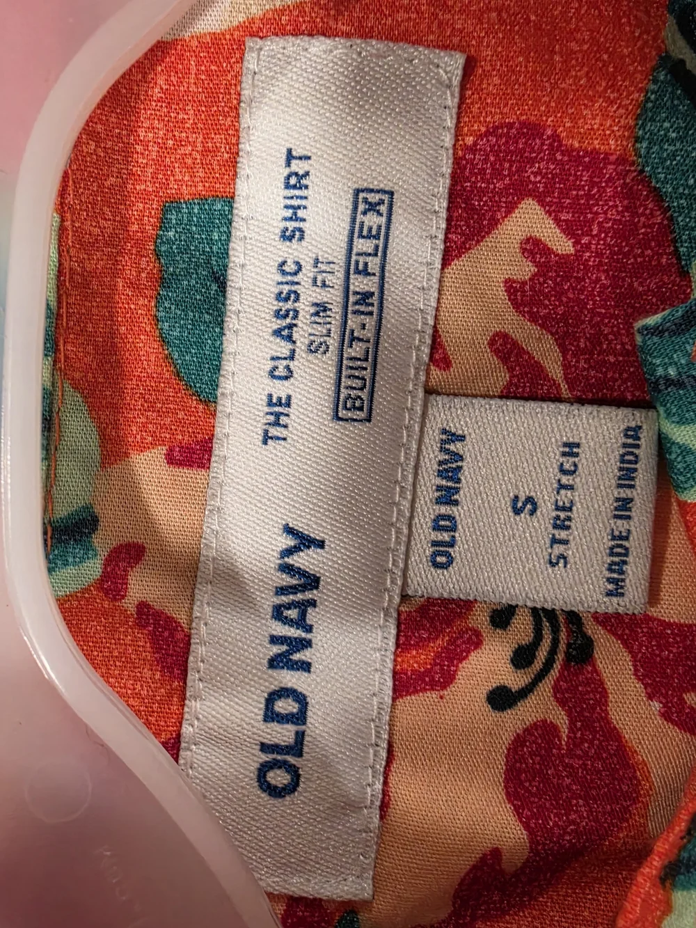 Old Navy Orange Floral Button-Down Shirt for Kids